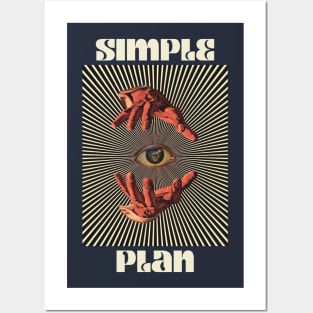 Hand Eyes Simple Plan Posters and Art